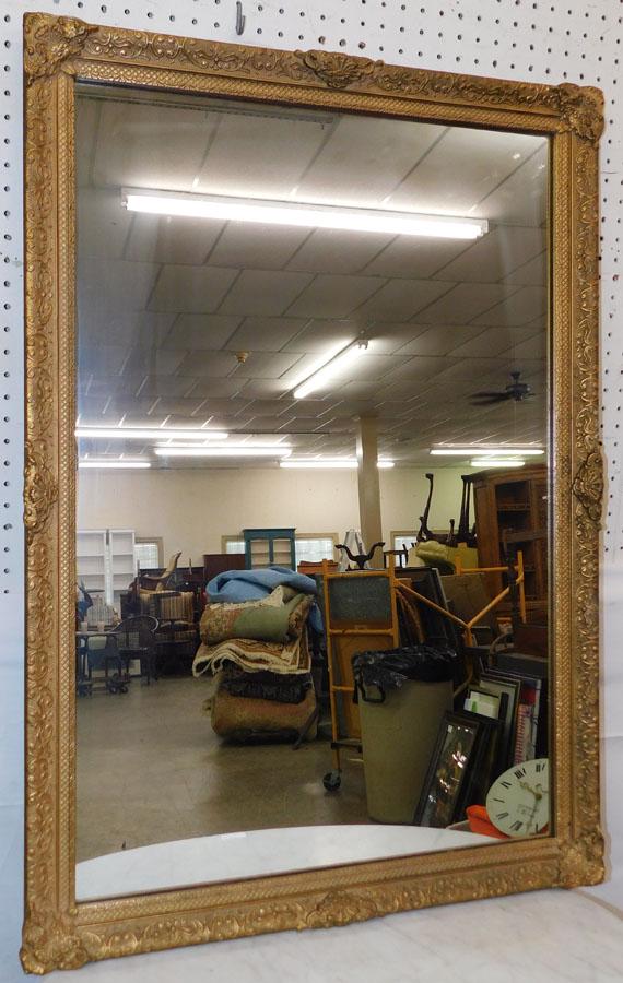 Antique Gold Leaf Mirror: Antique Gold Leaf Mirror . 28" W 40" H