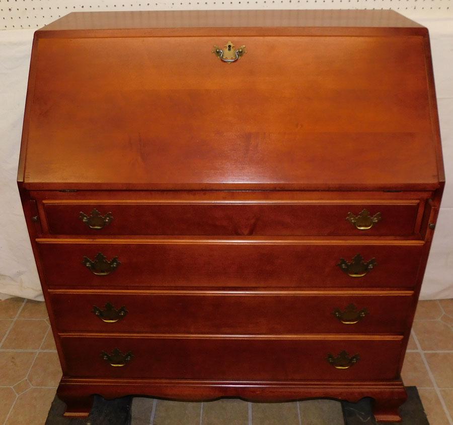 Cherry Slant Front Desk: Cherry Slant Front Desk . 38 1/4" W 21" D 41" H