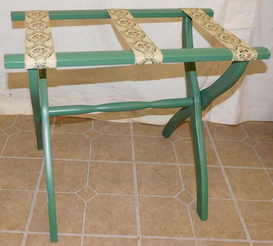 Painted Luggage Rack: Painted Luggage Rack. 22 1/2" W 13" D 20" H