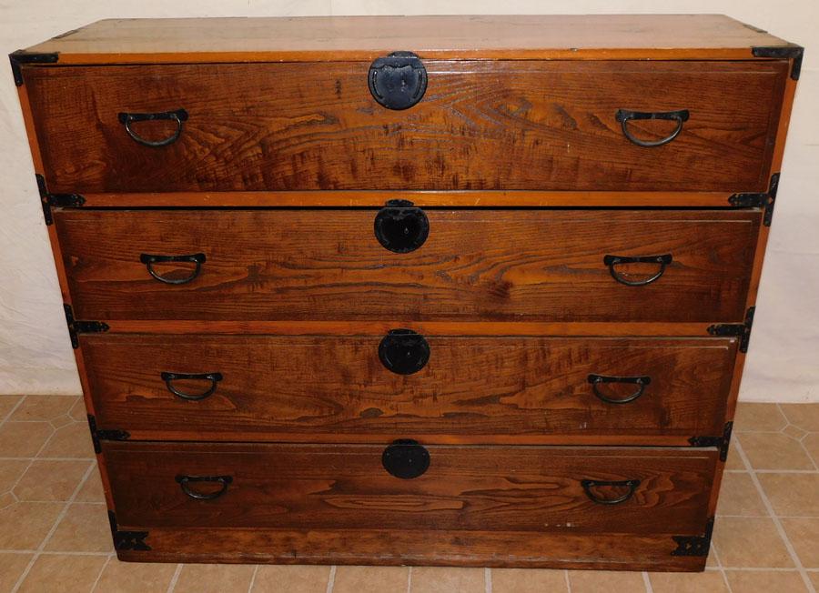 Elmwood Korean Chest: Elmwood Korean Chest. 46" W 15 1/2" D 39 1/2"