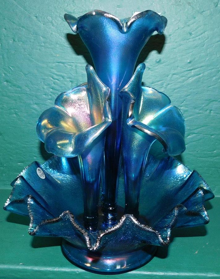 Fenton Epergne: Fenton Epergne. 12 1/2" H