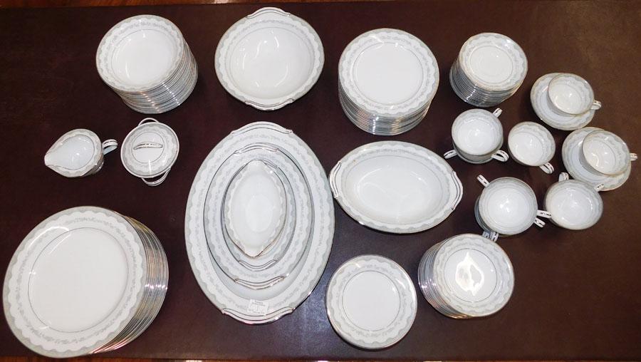 94 Pieces of Noritake China in Maragaret Pattern: 94 Pieces of Noritake China in Maragaret Pattern .