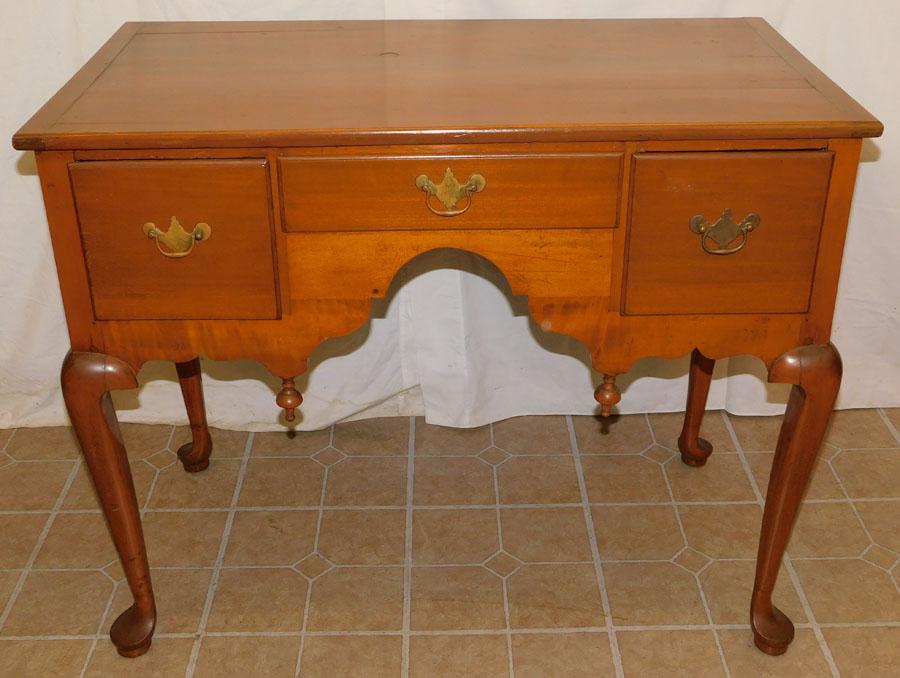 19th Century Cherry Queen Anne Lowboy: 19th Century Cherry Queen Anne Lowboy. 38" W 20 1/4" D 31 1/2" H