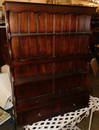 Hanging Mahogany Plate Rack