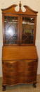 Mahogany Serpentine Front Secretary