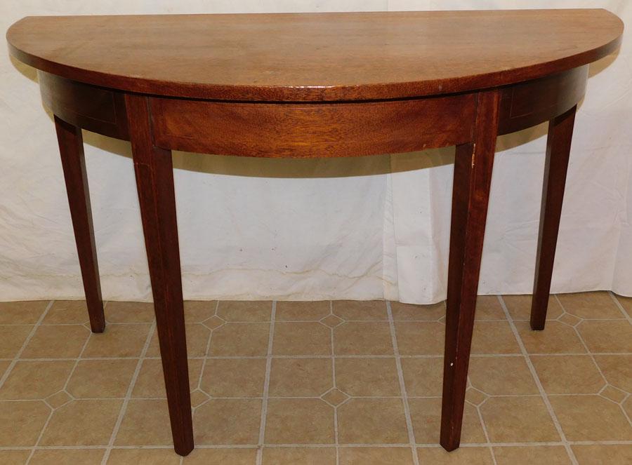 Mahogany Console Table: Mahogany Console Table. 48 1/4" W 24 1/4" D 30 1/2" H