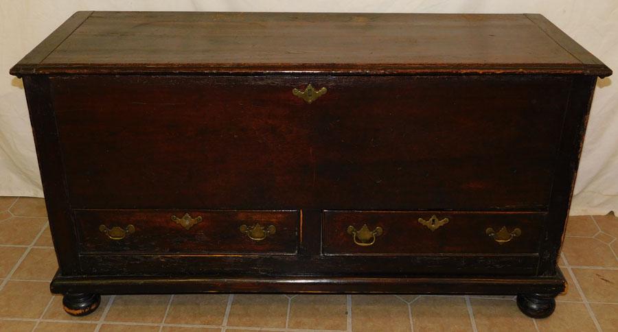 19th C Pine Blanket Chest (1 of 10)