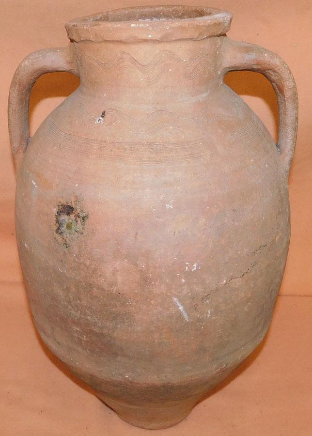 Large Two Handle Terra Cotta Jug (1 of 3)