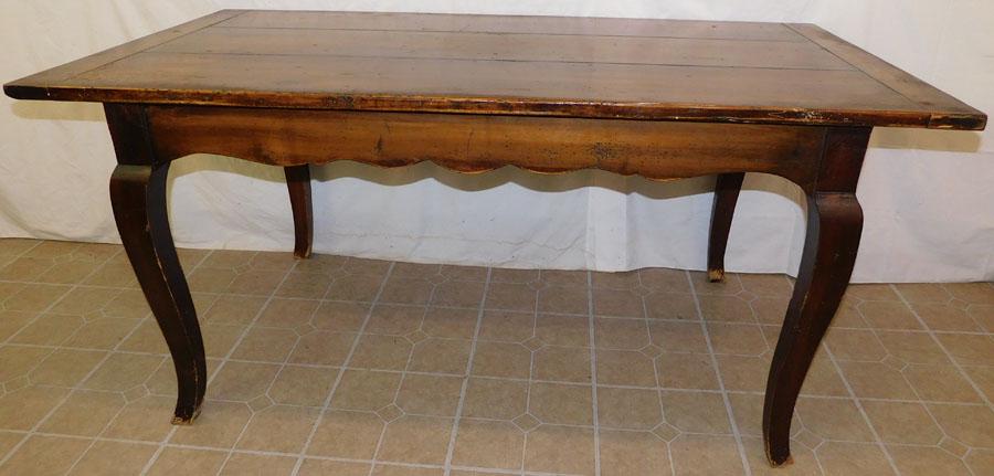 Country French Walnut  Farm Table (1 of 4)