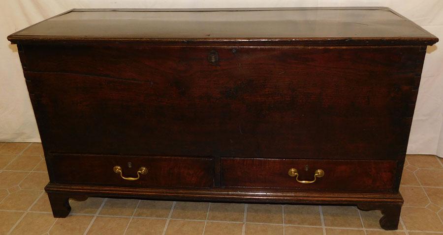 18th C English Oak Blanket Chest (1 of 9)