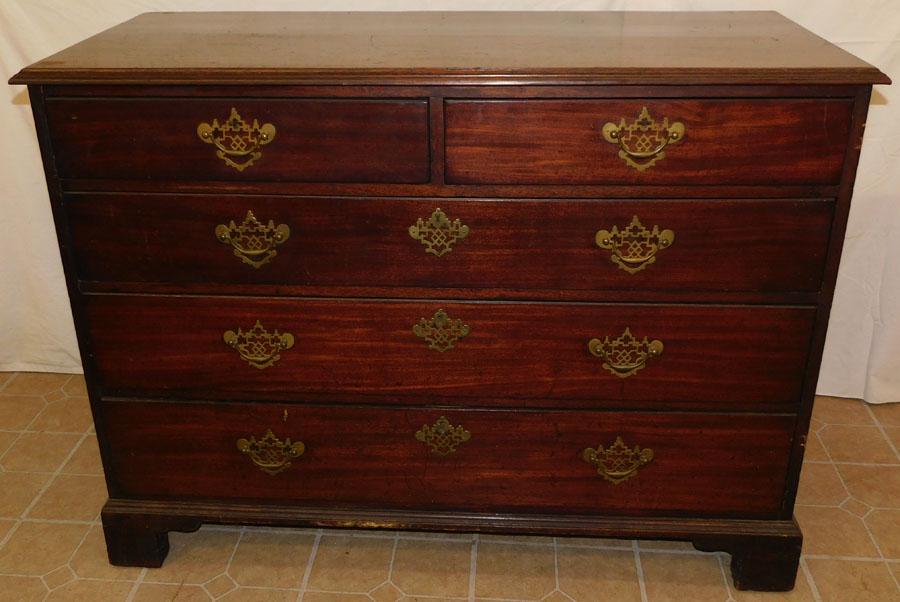 19th C Mahogany 2/3 Drawer  Chest (1 of 6)