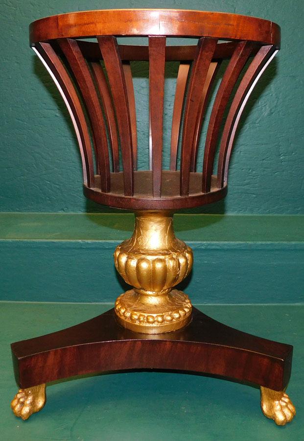 19th C Gold Decorated Cellaret: 19th C Gold Decorated Cellaret. 21 3/4" H