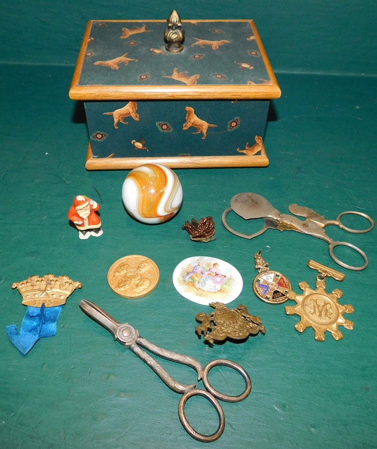 Decorative Box W/ Contents (1 of 3)