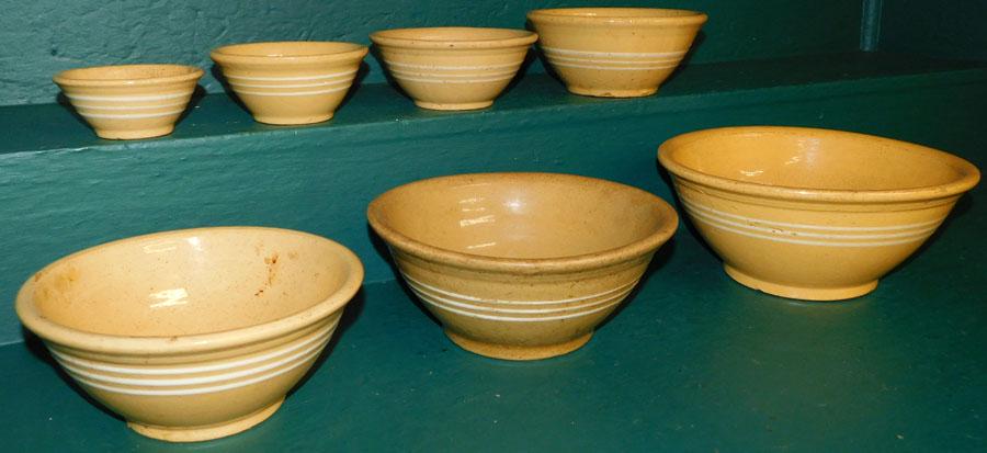 Set 7 Graduated Yellow Mixing Bowls (1 of 6)
