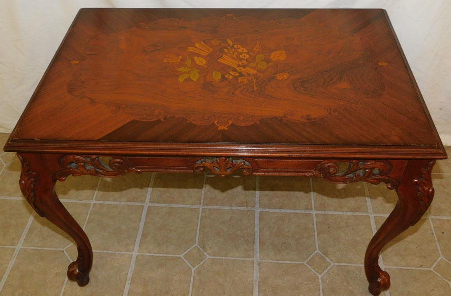 Rosewood Inlay French Tea Table (1 of 4)