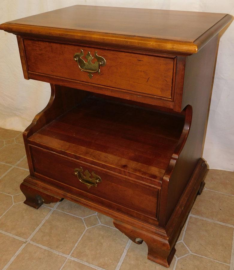 Cherry Night Stand by Thomasville - Bay Colony: Cherry Night Stand by Thomasville - Bay Colony. 22" W 14 1/4" D 25 1/4" H