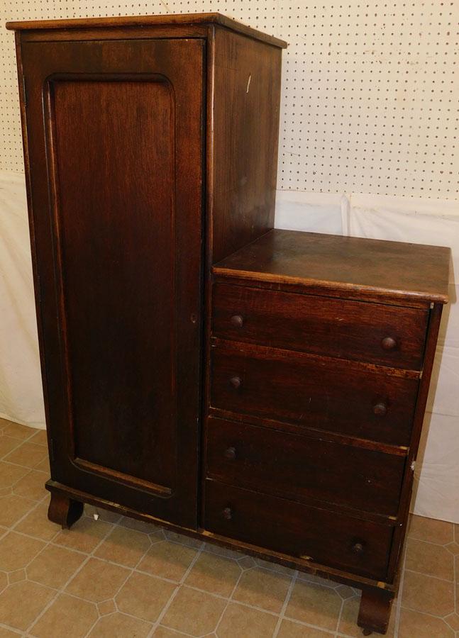 Oak Gentleman's Chifforobe: Oak Gentleman's Chifforobe . 43" W 20 1/2" D 59 3/4" H