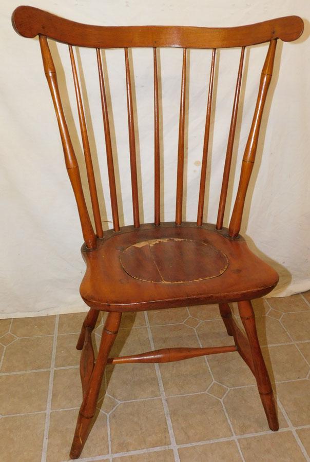 Antique Windsor Side Chair: Antique Windsor Side Chair. 36 1/2" H