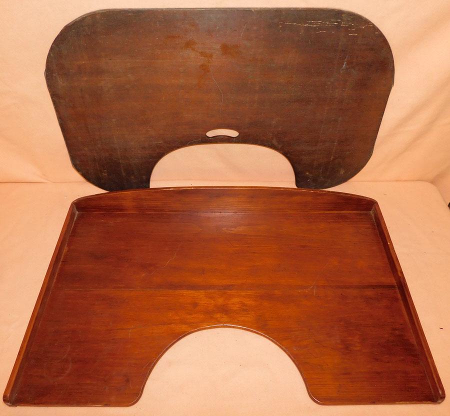 Pair of Antique Wooden Serving Trays (1 of 2)