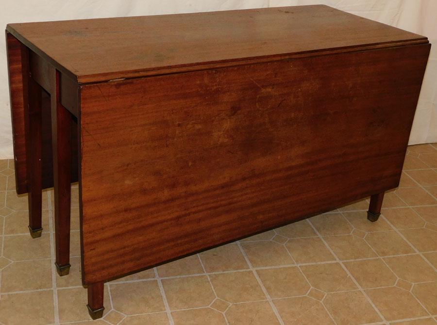 19th C Mahogany Drop Leaf Dining Table (1 of 4)