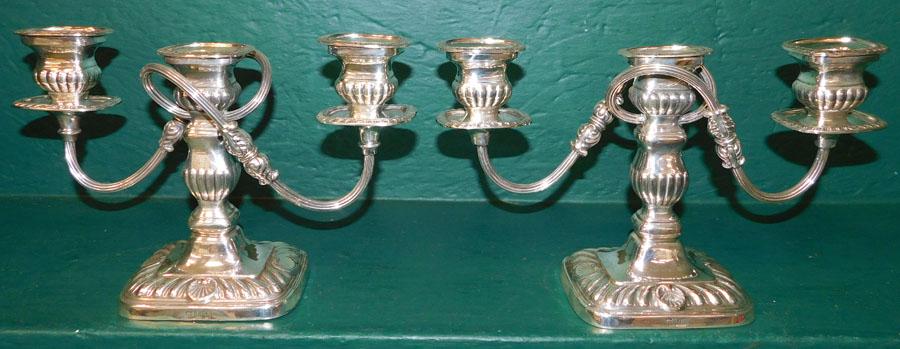 Pair of Sheffield Candelabras (1 of 3)