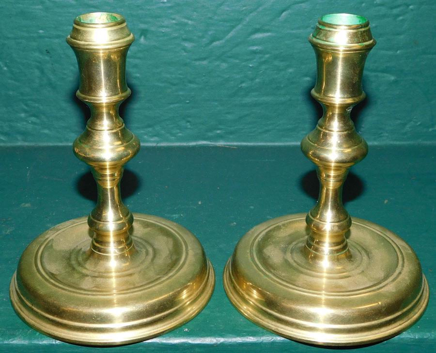 Pair Bell Bottom CW Candlesticks (1 of 3)