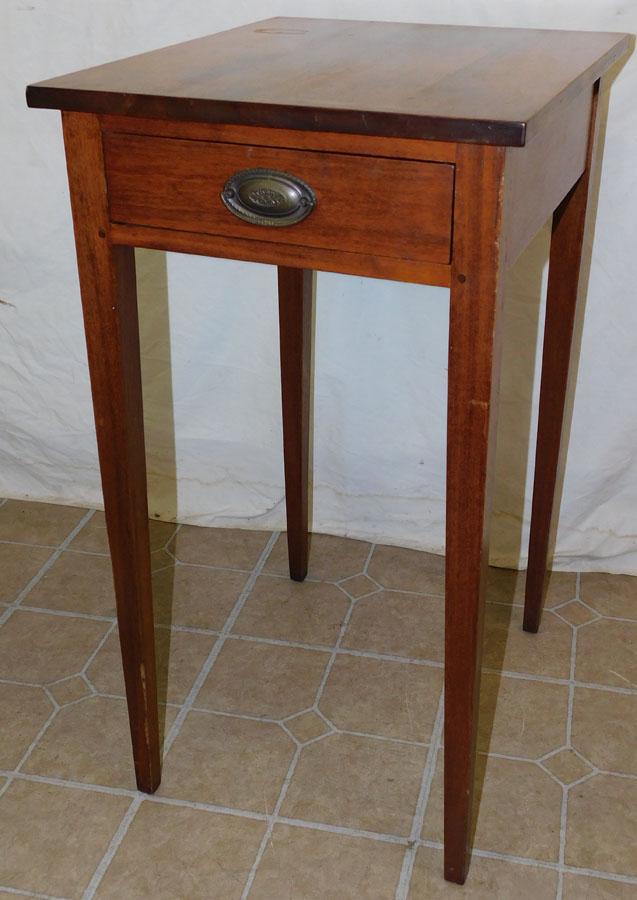 Bleach Walnut One Drawer Work Table (1 of 4)