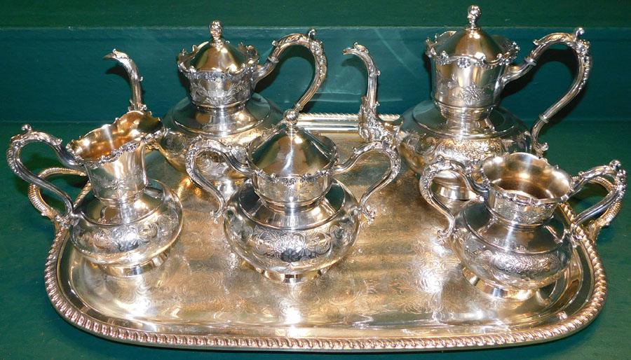 7 Pc SP Tea Set By Meridian & Co (1 of 8)