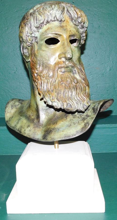 Bronze Bust On Marble Base (1 of 2)