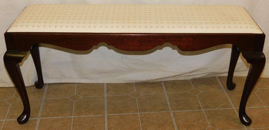 Mahogany Queen Anne Window Bench (1 of 3)