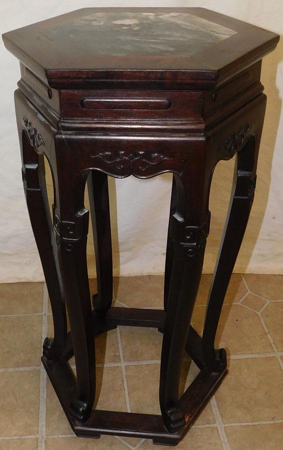 Oriental Teak Wood Plant Stand (1 of 3)
