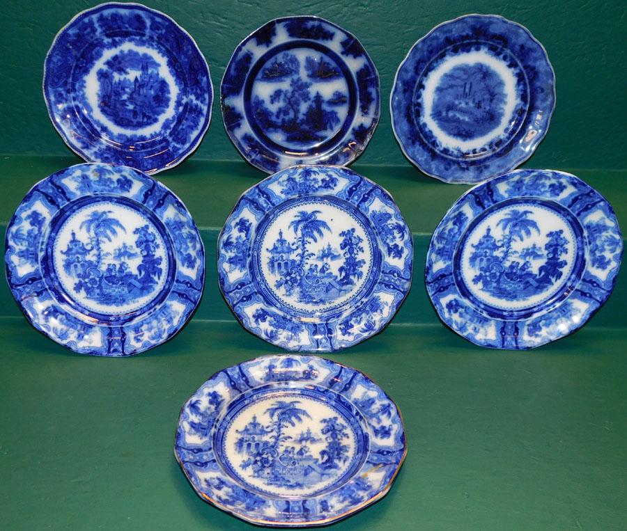 7 Flow Blue Plates (1 of 10)