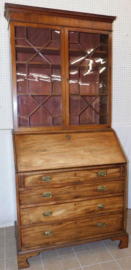 19th C Bleach Mahogany English Secretary (1 of 12)