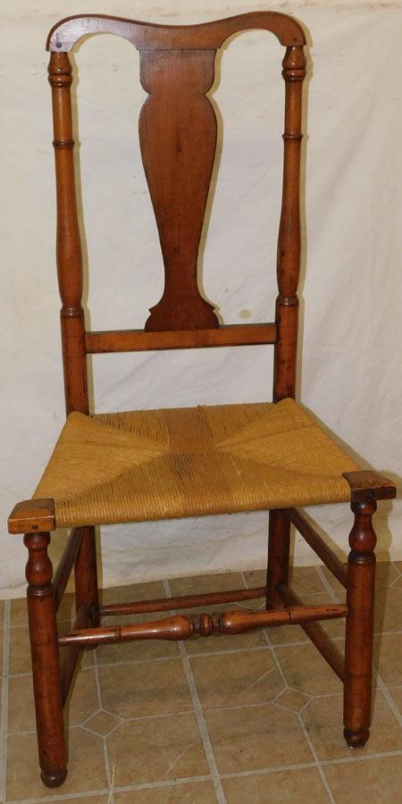 Cherry Barrister Back QA Rush Seat Side Chair (1 of 4)