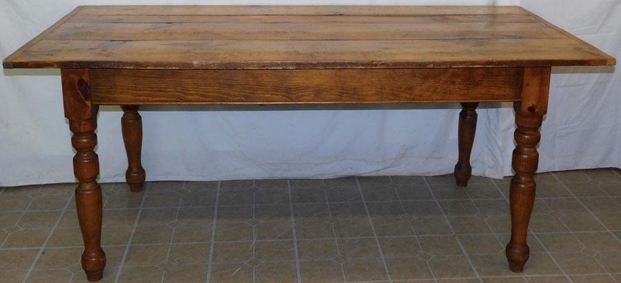 Pine Farm Table W/ Bread Board Ends (1 of 4)