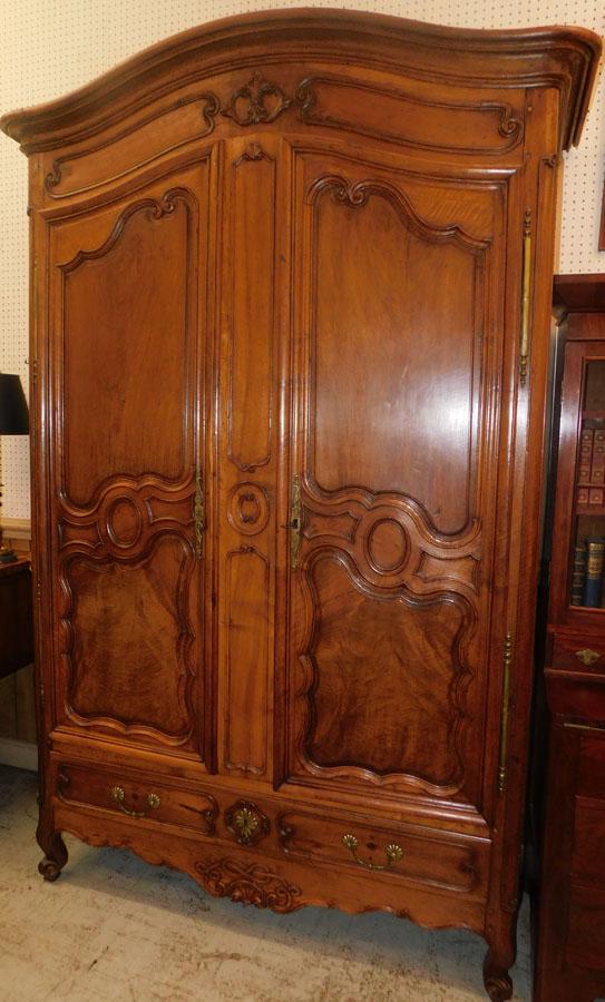 18th C French Walnut Armoire (1 of 10)