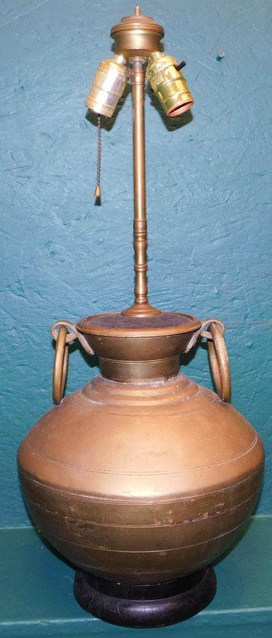 Brass Urn Made Into Lamp (1 of 2)