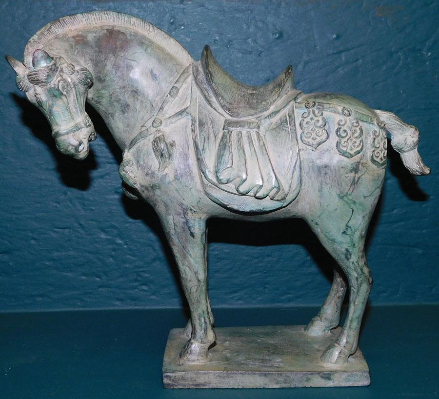 Bronze Oriental Horse Figure (1 of 3)