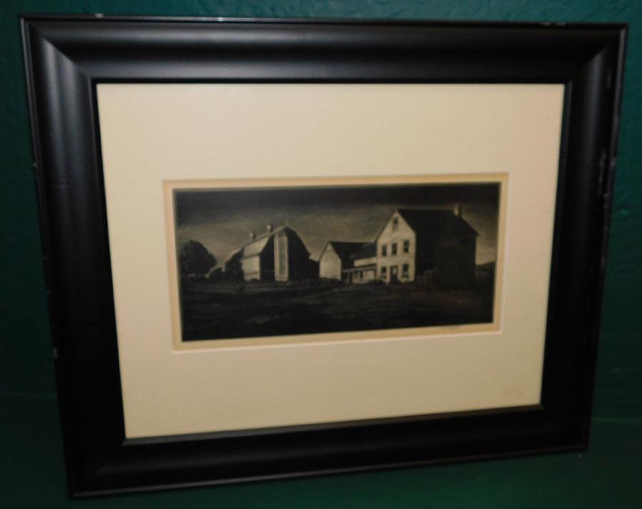 Orig Engraving "Break Of Day" By Asa Cheffetz (1 of 5)