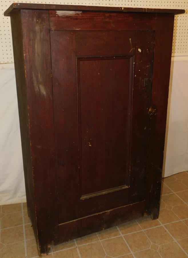 Pine Jelly Cupboard W/ Original Red Wash (1 of 3)