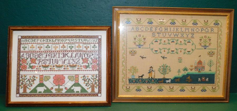 2 Framed Samplers (1 of 4)