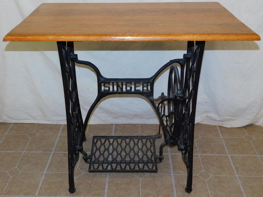 Cast Iron Sewing Machine Base Table: Cast Iron Sewing Machine Base Table. 32" W 20" D 29" H