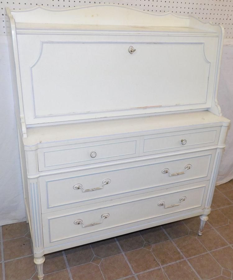 Painted Ladies Desk By Thomasville: Painted Ladies Desk By Thomasville. 39 1/4" W 19" D 49" H