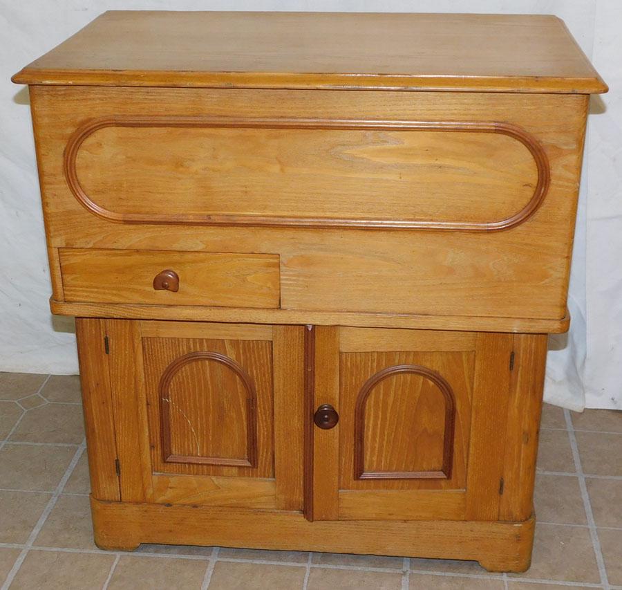 Victorian Chestnut Lift Top Wash Stand: Victorian Chestnut Lift Top Wash Stand. 29 1/2" W 18 " D 30 3/4" H