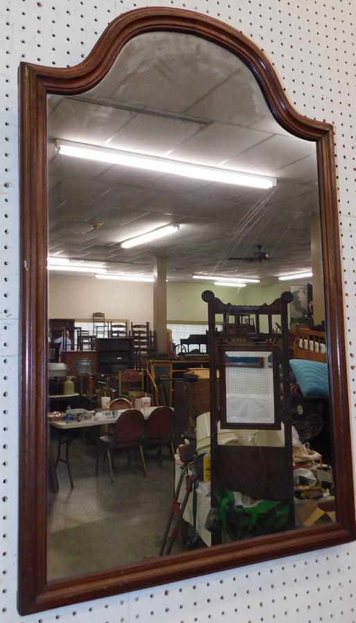 Antique Walnut Framed Mirror: Antique Walnut Framed Mirror. 38" X 79"