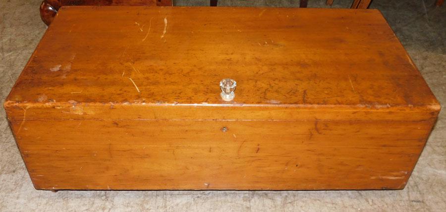 Antique Oriental Dovetail Box: Antique Oriental Dovetail Box. 35 1/2" W 17 1/4" D 10 1/2" H