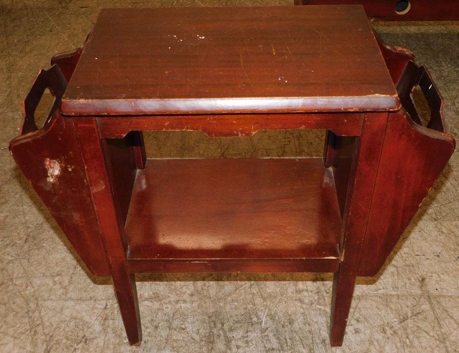 Mahogany Canterbury: Mahogany Canterbury. 25" W 12" D 23 1/4" H