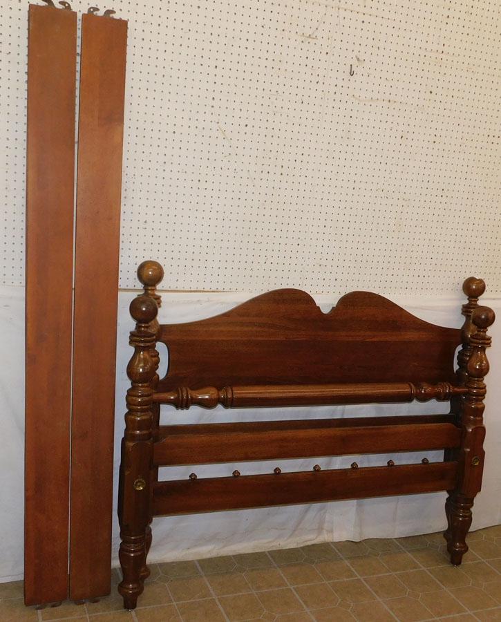 Walnut Cannonball Double Bed By Davis Cabinet Co.: Walnut Cannonball Double Bed By Davis Cabinet Co.. 58 1/2" W 47" H