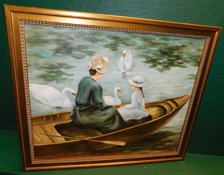 OOC Boating Scene: OOC Boating Scene. 27" X 23"
