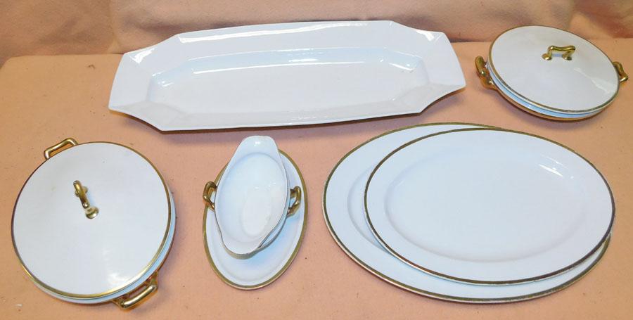 Lot Gold Rimmed Porcelain Bavarian Serving Items: Lot Gold Rimmed Porcelain Bavarian Serving Items.